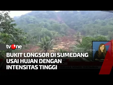 Detik-detik Bukit Longsor di Sumedang Hingga Menimbun Dua Hektare Sawah