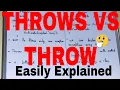 Throw vs Throws Difference between throw and throws in java Throw and throws difference