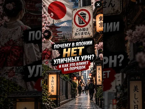 Почему в Японии нет урн на улицах?