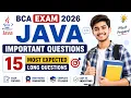 BCA Java Important Questions 2026 15 Most Expected Long Questions Programming in Java