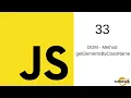 Javascript Tutorial in Hindi - 33 DOM Method getElementsByClassName in Javascript