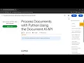 Process Documents with Python Using the Document AI API