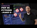Create PDF with Python Part 3