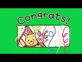Congratulations animated green screen s for youtubers copyright free