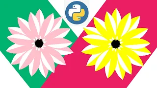 Draw a Beautiful Flower with Python Turtle Python Turtle Graphics Design Ideas