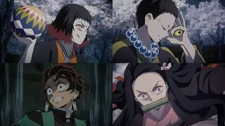 Tanjiro and nezuko vs temari ball demon and arrow demon Demon slayer