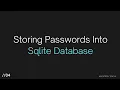 Store Data In Sqlite Database Password Manager Using Python Episode 4