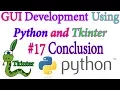 Concluding the Tkinter Tutorial Series - Python GUI using Tkinter In Hindi