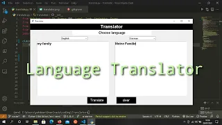 Make a language translator with python