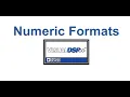 Numeric Formats VisualDSP
