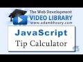 JavaScript Tutorial - Tip Calculator HTML5 Application Programming Range Slider