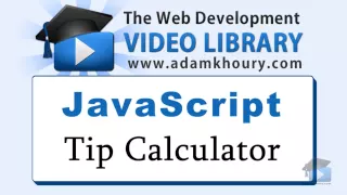 JavaScript Tutorial - Tip Calculator HTML5 Application Programming Range Slider