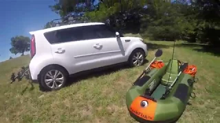 Bass Fishing on Fellows Lake in my Sea Eagle PackFish7
