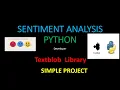 Sentiment Analysis textblob Python Developer
