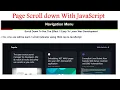 How to create a page scroll indicator progressive bar using html css JavaScript