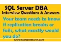 SQL Server Your team needs to know if replication breaks or fails what exactly would you do