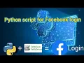 Facebook login automated Browser testing with Python and Selenium
