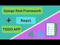 Complete Django and React App 2024