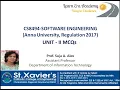 Prof Suja A Alex MCQs Unit - II CS8494 Software Engineering
