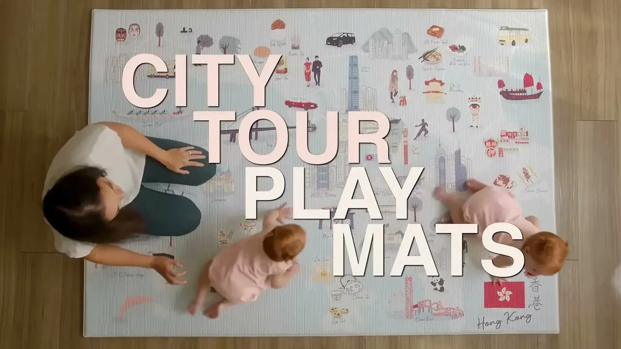 Hong Kong City Reversible Playmat