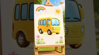 Magic Vehicle Drawings Come to Life Learn Vehicles for Kids | Ambulance, Bus, Truck & More #shorts