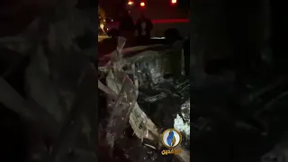 هذا ما تبقى من موكب قاسم سليماني وأبو مهدي المهندس بعد استهدافه من قبل الطيران الأمريكي فجر اليوم 