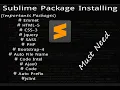 Sublime Text 3 Setup Package Control Install Packages 2019