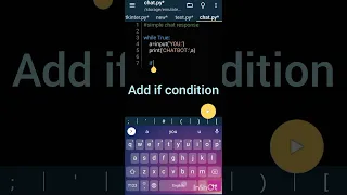 Simple Chat response using Python pydroid