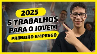 OS 5 EMPREGOS MAIS FÁCEIS DE CONSEGUIR EM 2025 (mesmo sem experiência!)