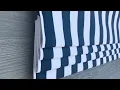 Navy and White Stripes Faux Roman Shade Valance Canopy in Blue