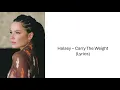Halsey - Carry The Weight (Lyrics)