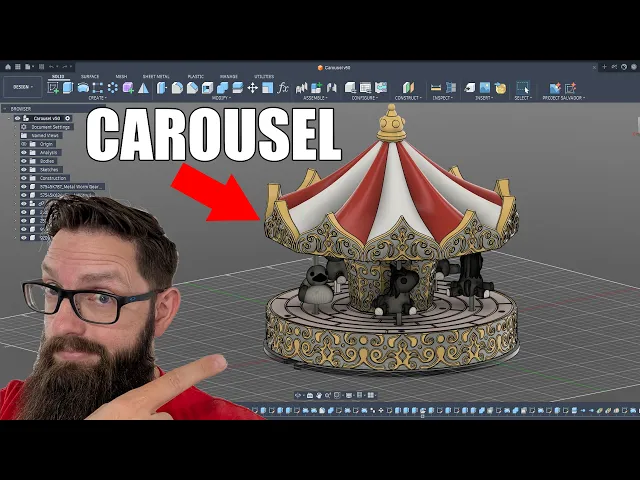 Carousel - Motorized merry go round video thumbnail