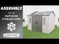 Lifetime 10 x 8 Outdoor Storage Shed Lifetime Assembly