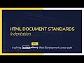 Crushing Codecademy PRO WEB DEVELOPMENT career path Challenge - Indentation