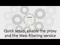 Enable the proxy service and the Web-filtering