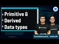 Primitive Derived Data types Ravindrababu Ravula GATE CSE