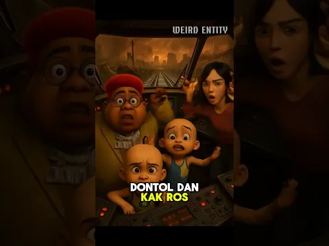 UPIN IPIN Kuasai Kendali Kereta Zombie! #tungtungtungsahur #anomali #shorts