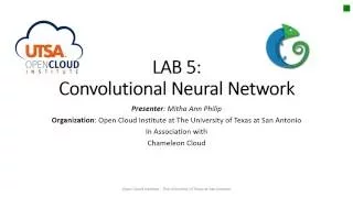 Lab 5 Convolutional Neural Network using Tensor Flow