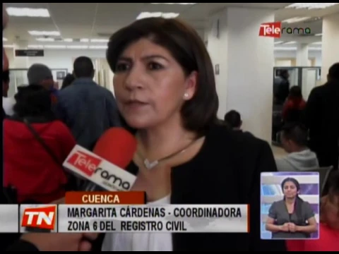 Amplían horario de atención en registro civil