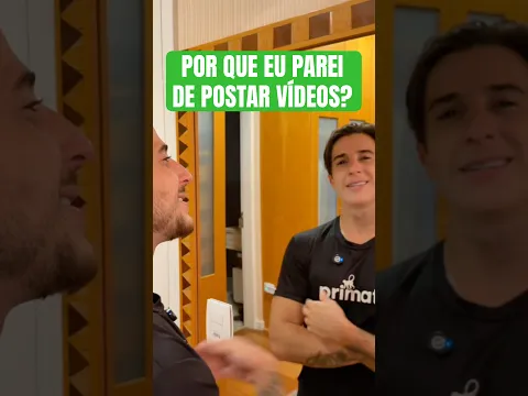 O REAL MOTIVO DE EU TER PARADO DE POSTAR VÍDEOS.