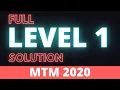 Full Level 1 solution of Master the Mainframe 2020 IBM MTM 2020