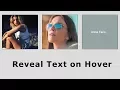 Image Hover Effect Show Text Over An Image On Hover Without JavaScript