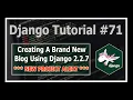 Creating A New Django Blog Setup Introduction Python Django Tutorials In Hindi