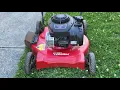 Briggs and Stratton 300e 125cc lawnmower saved from the dump