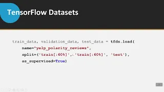 TensorFlow Datasets talk