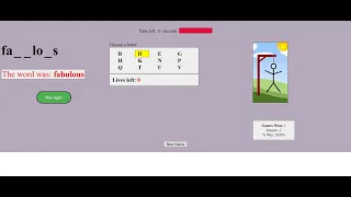 Hangman game using PHP and Java Script