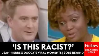 Is This Racist Karine Jean-Pierre Vs Peter Doocy Best Moments Of The Past Year 2022 Rewind