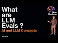 What are LLM Evals