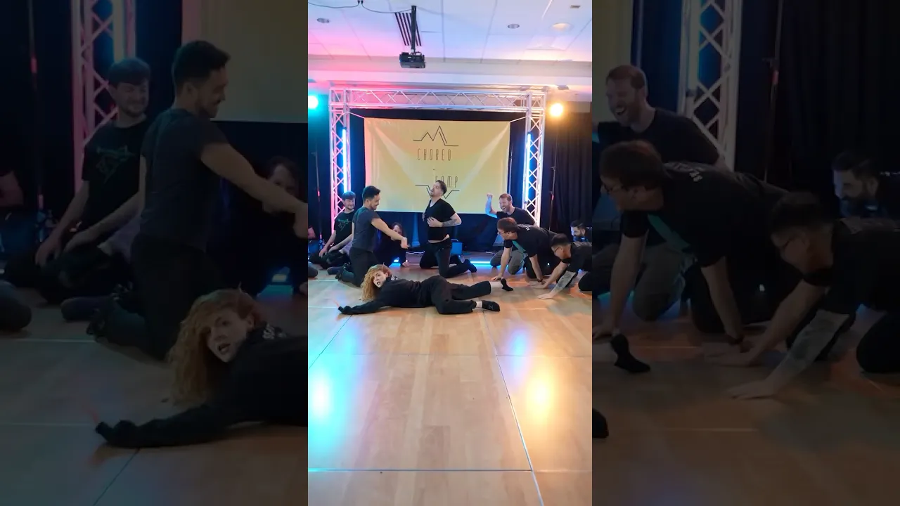 Solo moment at Choreo Camp… with some help at the end 🙈