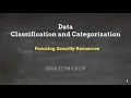 Data Classification and Categorization